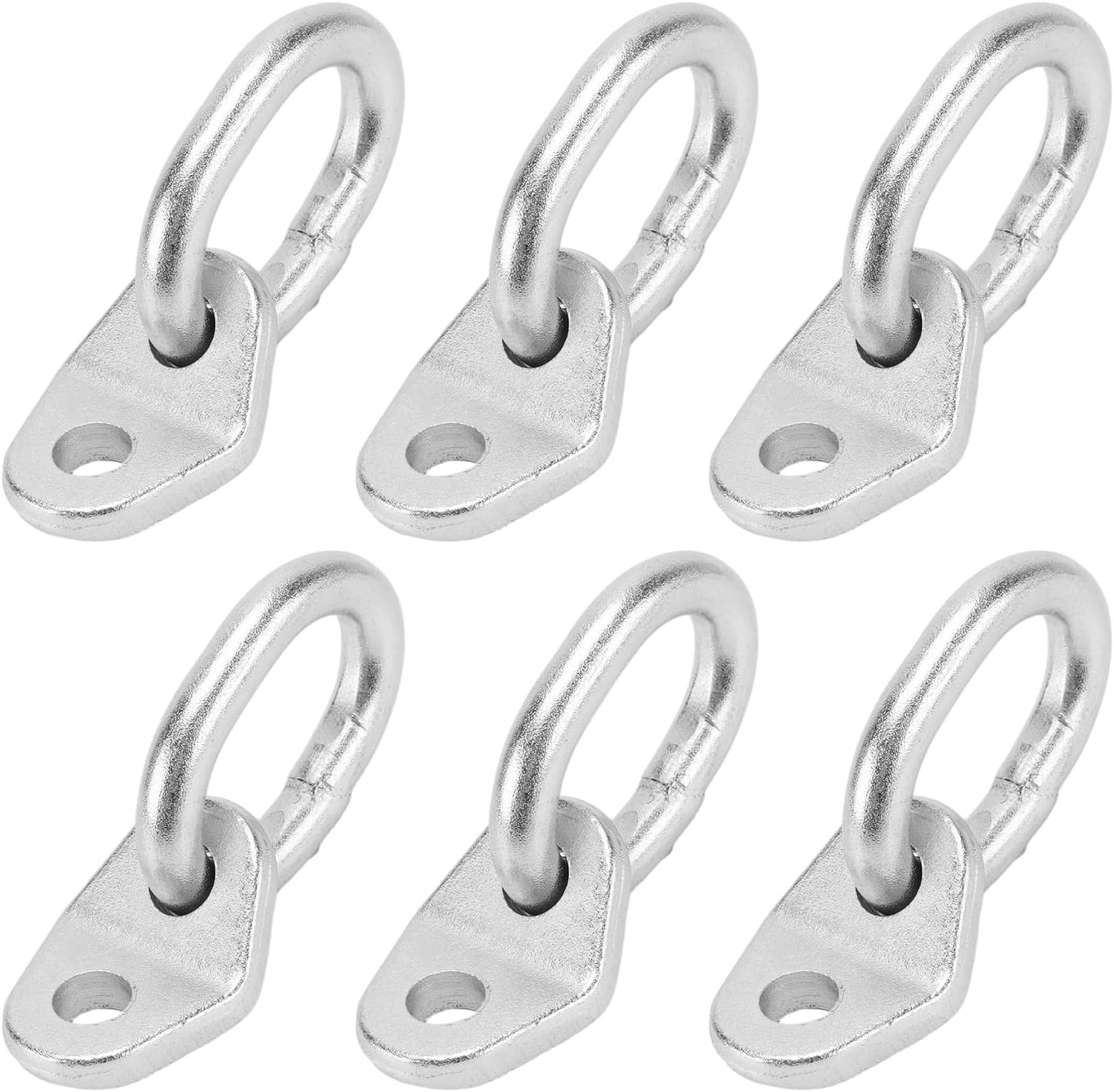 6 Pack 7100 Lifting Bracket Set, 17750 LB Capacity Engine Lift Brackets for Lifting Slings and Load Levelers, Silver