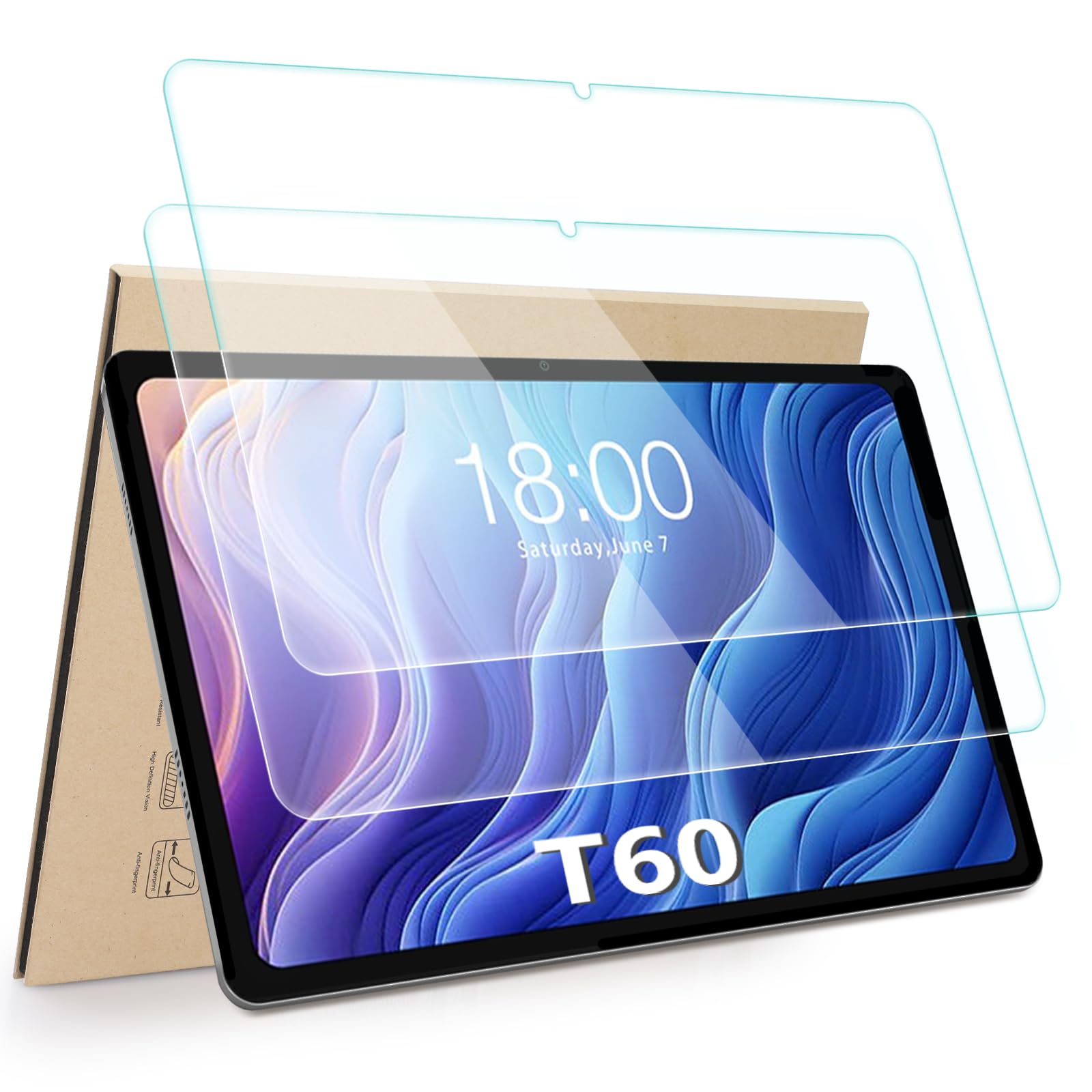 Amazon.co.jp: Hianjoo 2枚セット Teclast T60 対応 フィルム 12インチ
