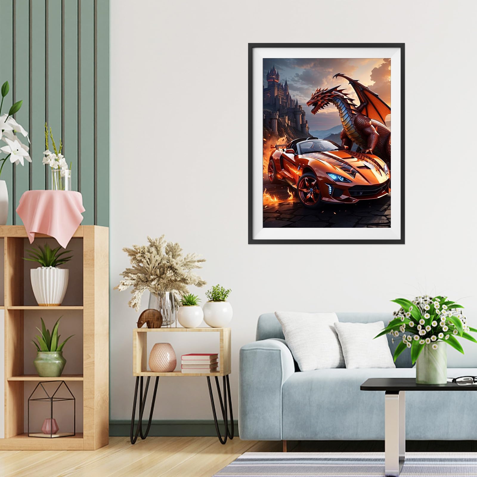 TOSTOG Kit Diamond Painting 5D Completo 30x40 Cm - Leone, Per Adulti E Principianti, Con Tela E Strumenti