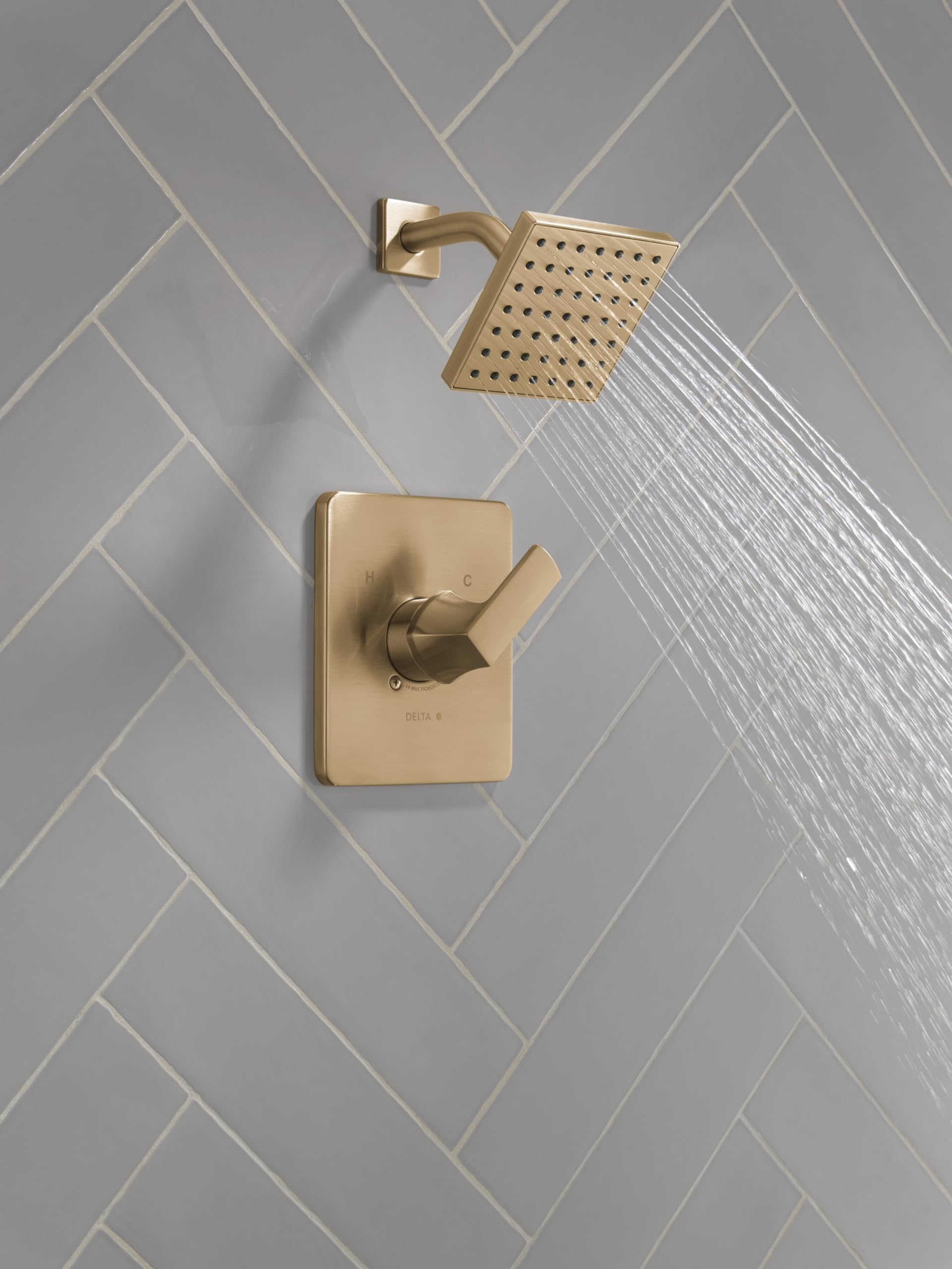 Delta Velum Shower Faucet Set - Brushed Gold -2