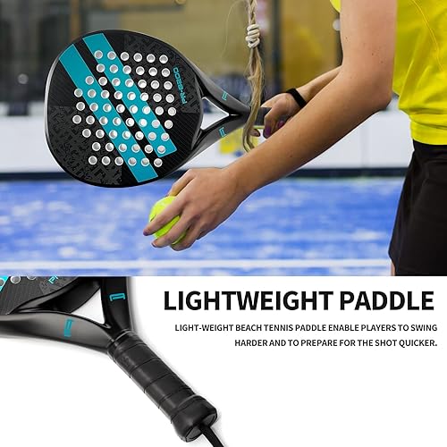 Miniatura 5 de Pala de pádel Superficie de Fibra de Carbono con núcleo de espuma EVA Memory Flex Pala de pádel ligera