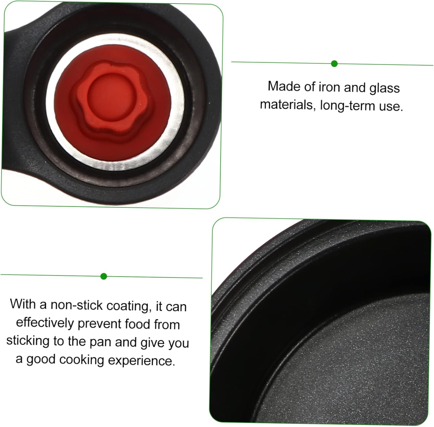 1Pc Non Stick Induction Micro Pressure Cooker Convenient Stew Pot with Dual Handles Safe Grip for Meat and Soup Cooking