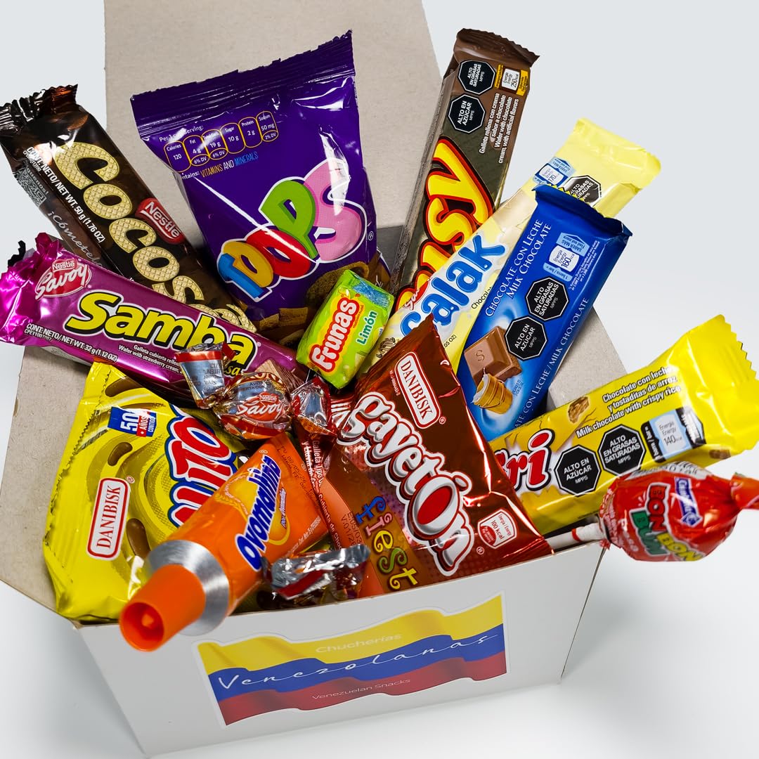 Venezuela Snacks Gift Box, Venezuela Snacks, Chucherias Venezolanas, Candy Box, Cotillon, Regalo Venezolano