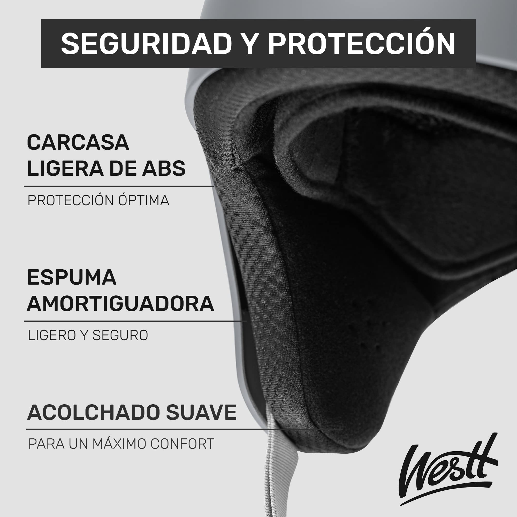 Westt casco de esquí hombres señoras snowboard casco freeride esquí de travesía casco deportes de nieve casco I ligero transpirable ventilado I gris I 57-58 cm
