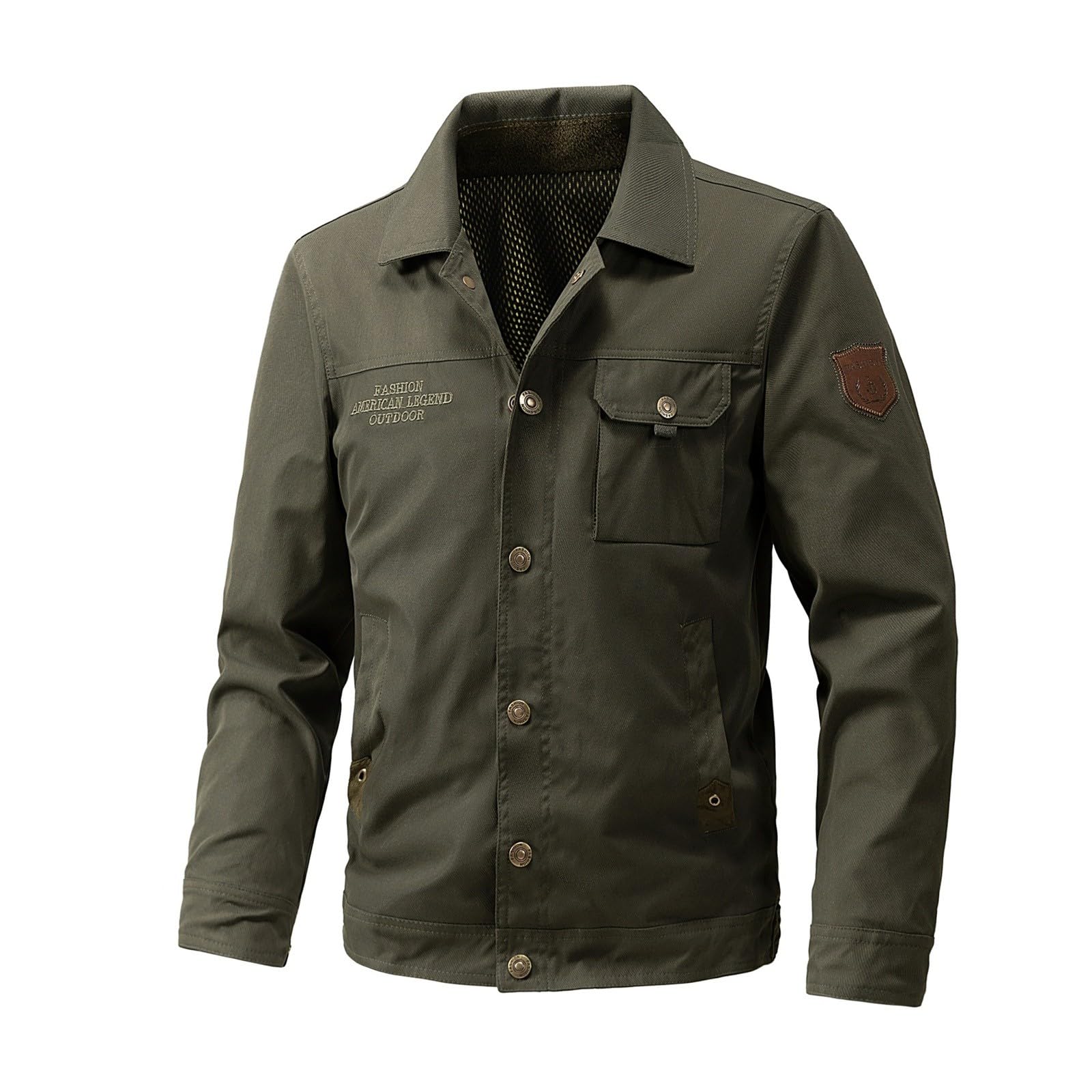 Generisch Lederjacke Damen Lässige Herren-Utility-Jacke, Arbeitsjacke für den Alltag, klassische Slim-Fit-Oberbekleidung Herren