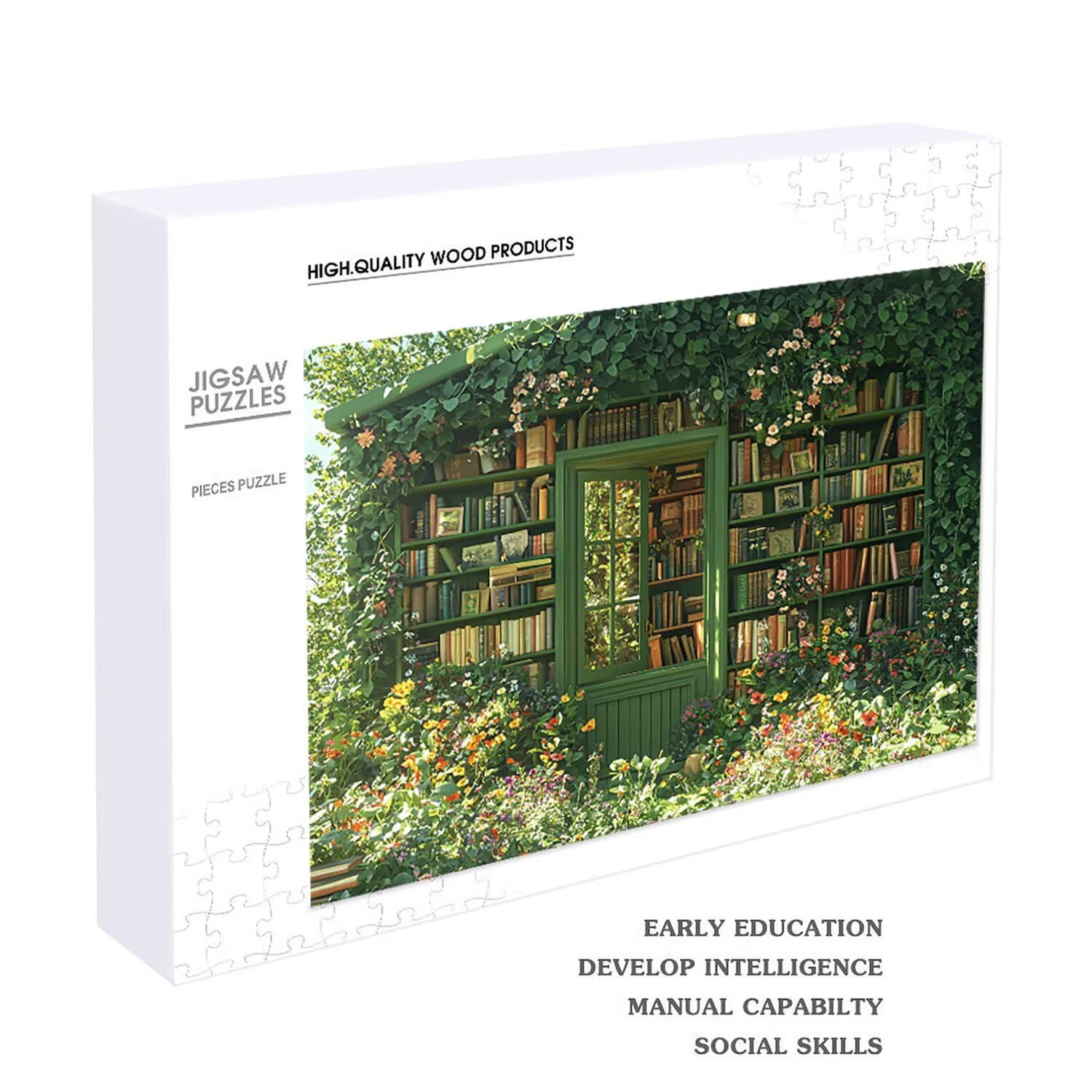 Puzzle para Adultos 3000 Piezas, Librería Puzzle, Difícil, Desafiante, Rompecabezas Encajan Perfectamente, Letras en la Parte Posterior, sin Polvo, Regalo para Personas Mayores 122x80cm s-744