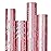 RUSPEPA Pink Christmas Wrapping Paper Set, Jumbo Roll, Reindeer, Bear, Snowflake, Greeting and Tree with Rose Gold Foil, Elegant Gift Wrap for Holiday Gifts, 4 Rolls, 30 inches x 10 feet per Roll
