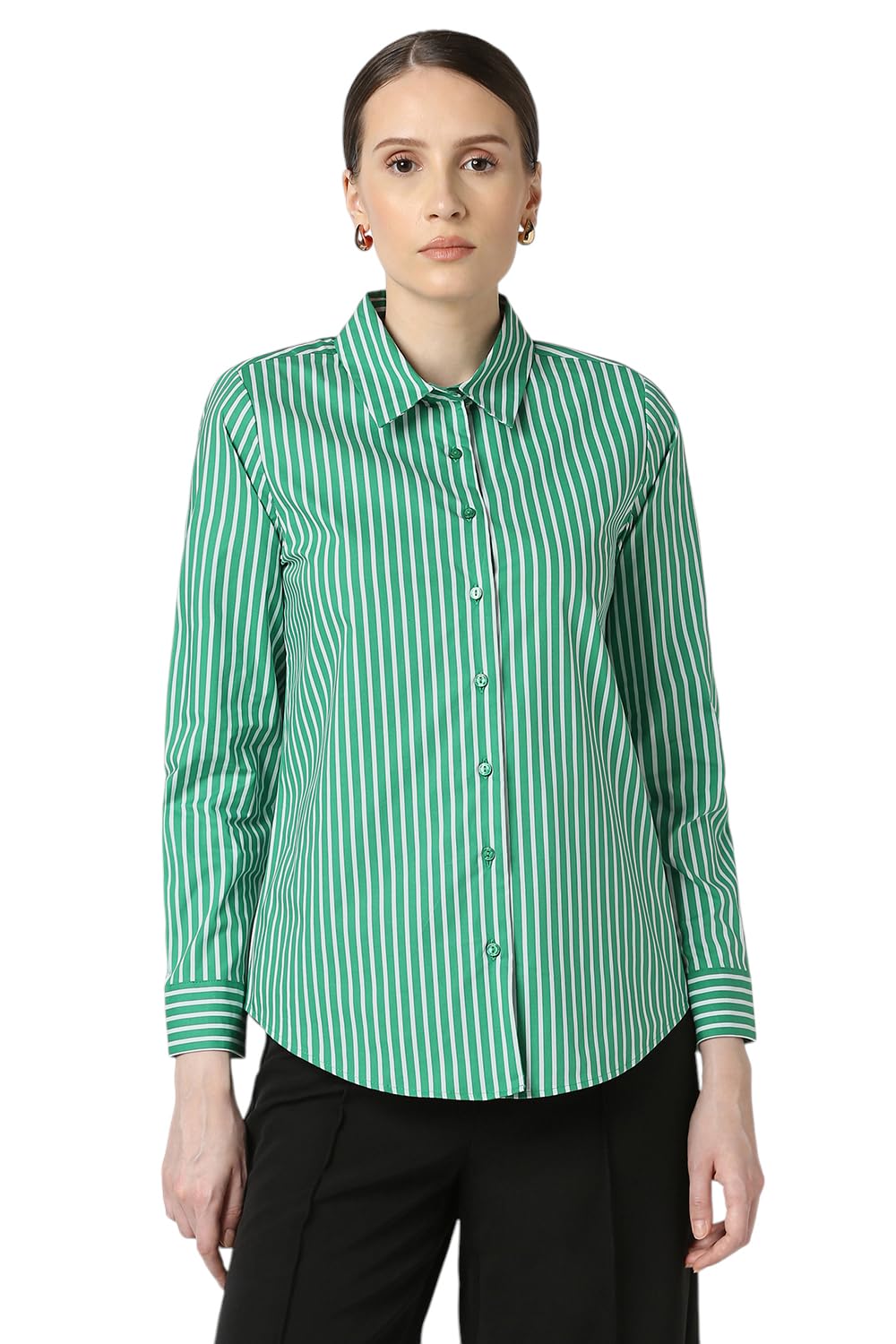 van heusen Women's Striped Regular Fit Shirt-picture-50