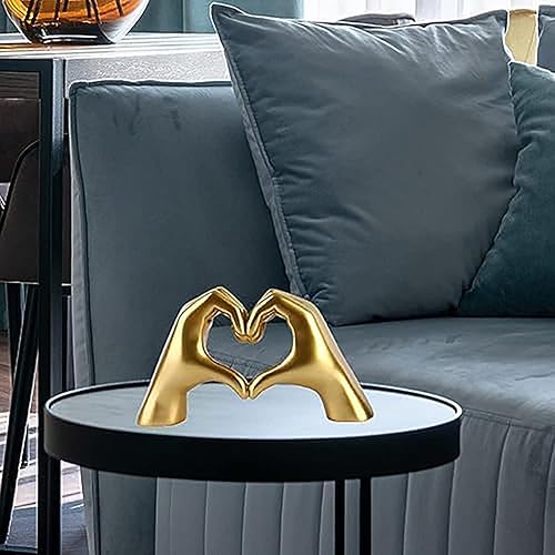 Miniatura 6 de Estatuas de gestos de mano, estatuas de dedo en forma de corazón, decoración del hogar, estilo moderno, adornos decorativos para sala de estar,