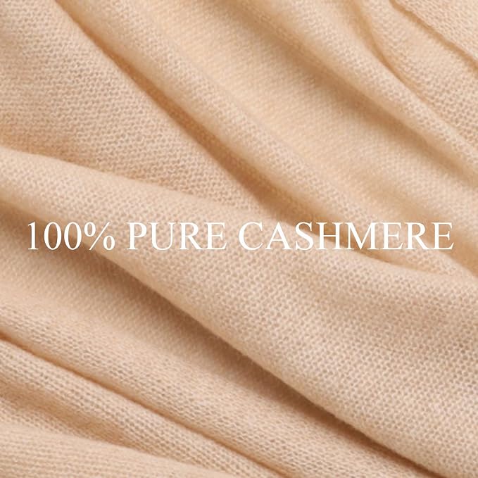 Pashmina para mujer 100% cachemir, suave y liviana miniatura 6