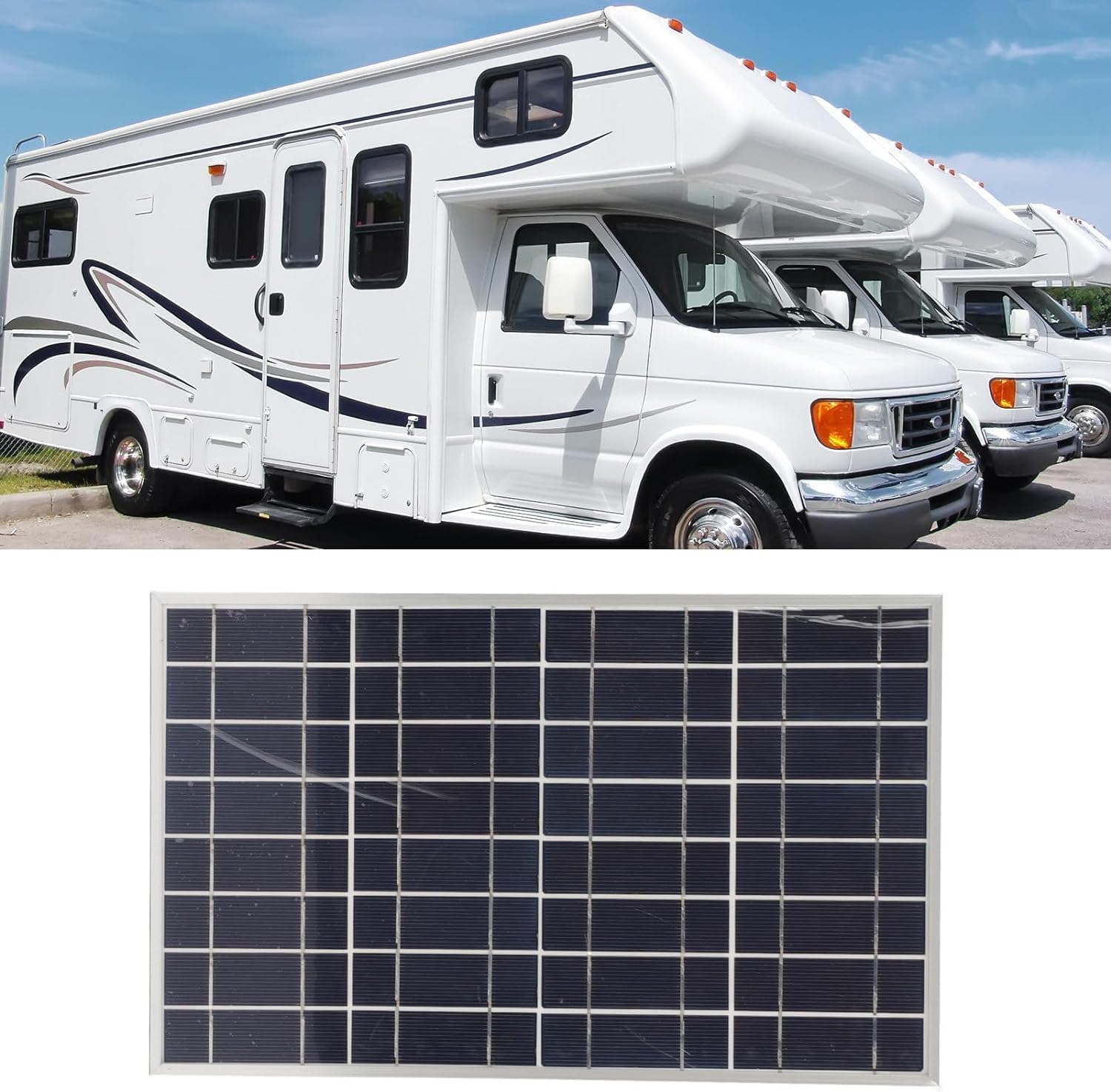 Ładowarka Do Paneli Słonecznych 30w 60w 90w 120w, Zestaw Paneli Słonecznych 12v / 24v, Z Wodoodpornym Kontrolerem 40a, Wysoki Współczynnik Konwersji, Do ładowania Na Zewnątr, 60w