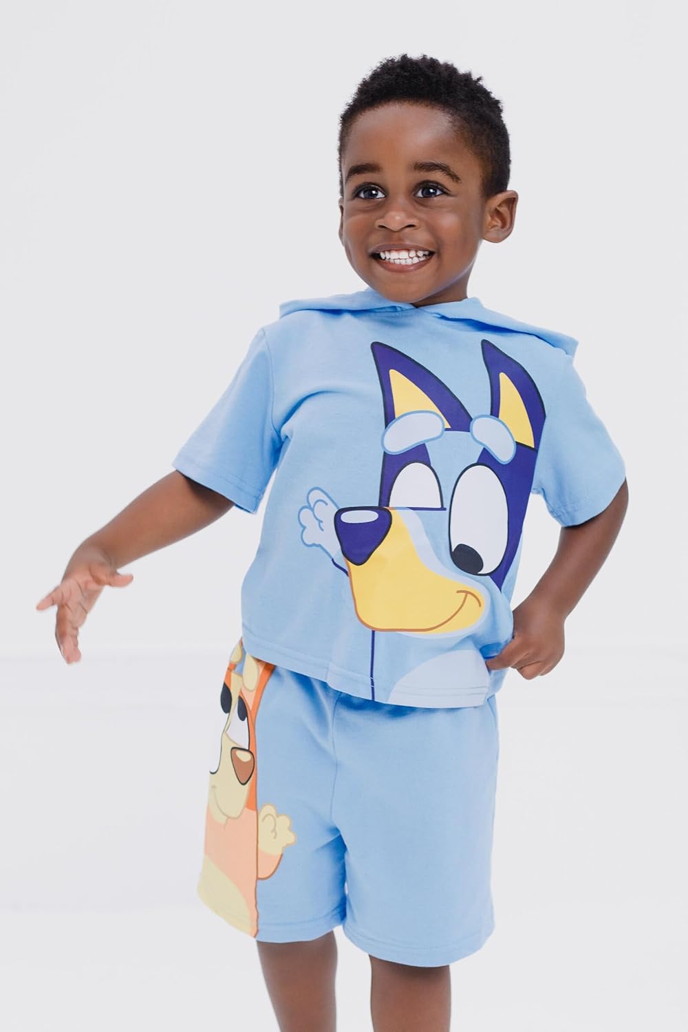 Bluey Pullover Hoodie and French Terry Shorts Toddler to Big Kid Sizes (2T - 10-12) - Image 4