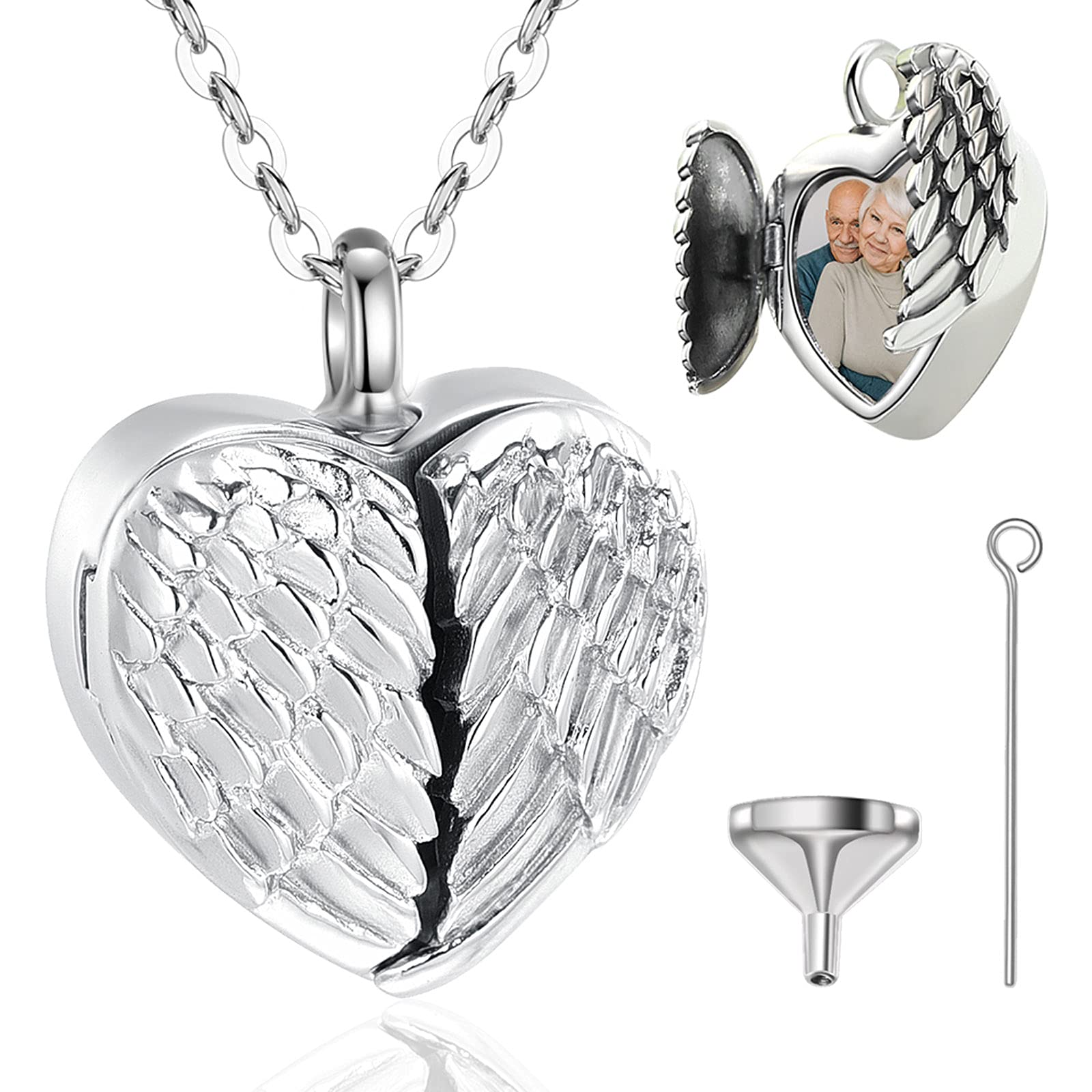Buy EUDORAPersonalized Necklace Sterling Silver Angel Wings Cremation