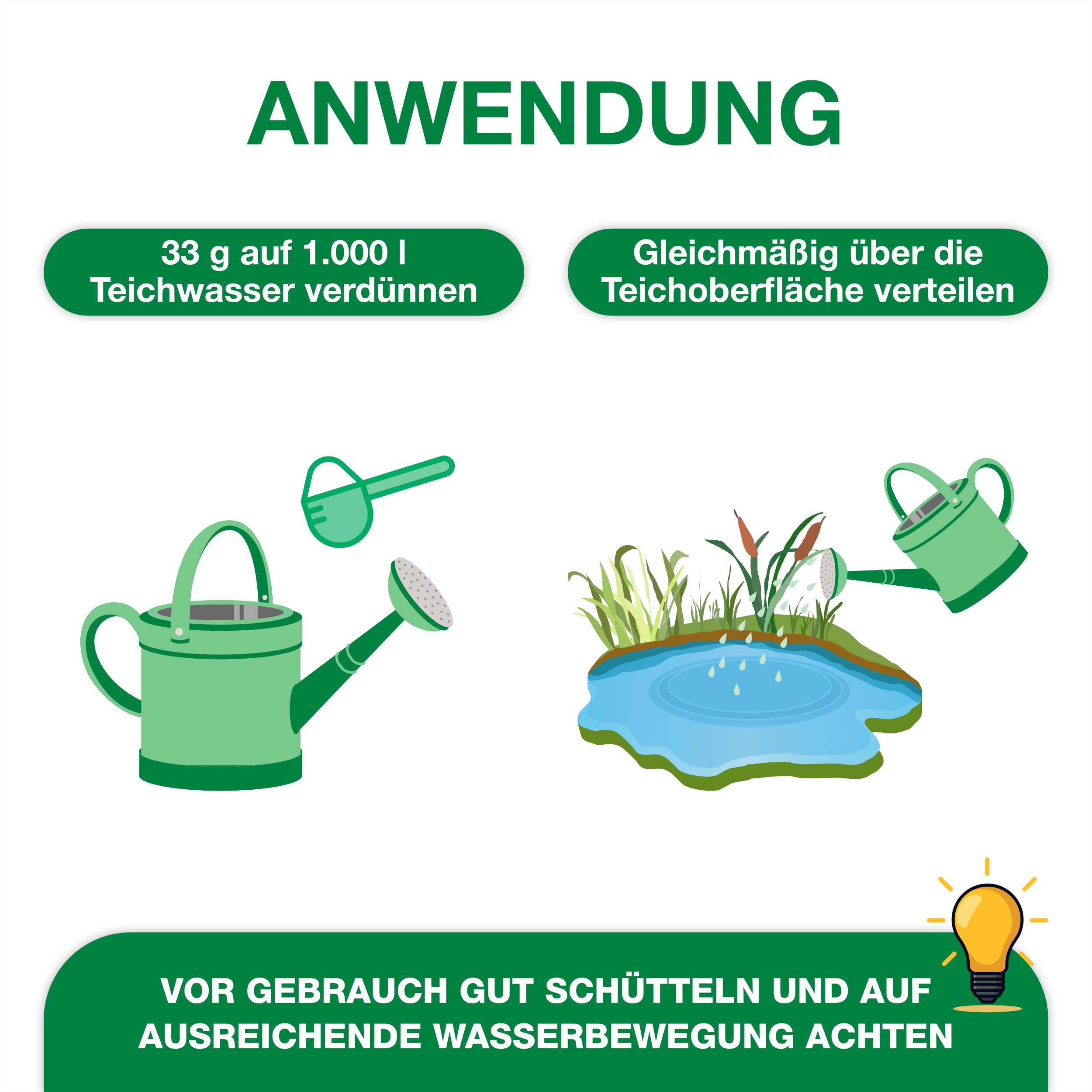 Teichpoint Pond Repair 5kg | Entfernt Fadenalgen auf biologische Weise im Garten- und Koiteich | Algenfreies Teichwasser | Reichweite 150.000 Liter