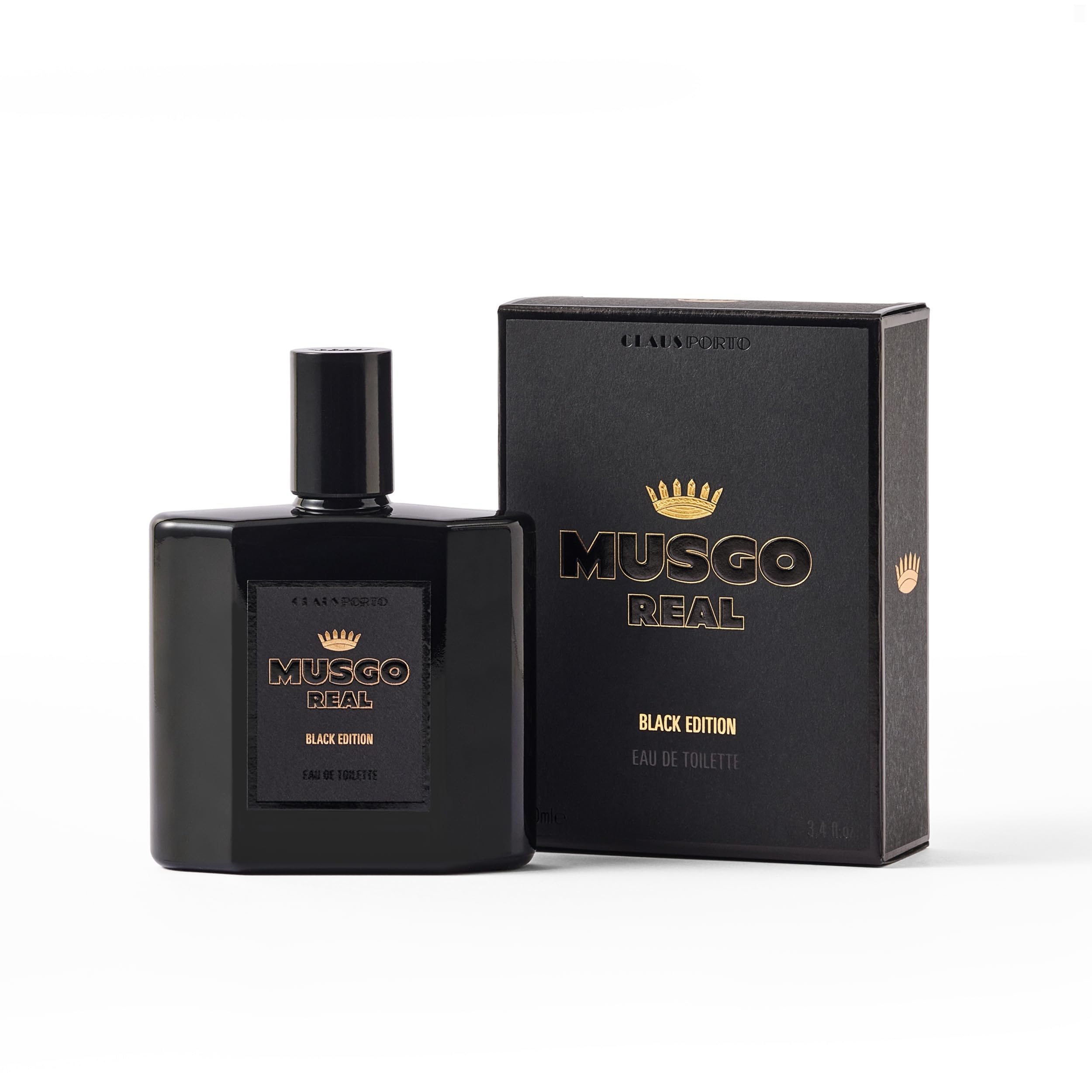 Claus Porto - Musgo Real Black Edition Eau de Toilette | Innovative, Contemporary, Seductive Scent | Vetiver, Cedar, Patchouli, Juniper, Lemon (100mL | 3.4 fl oz)