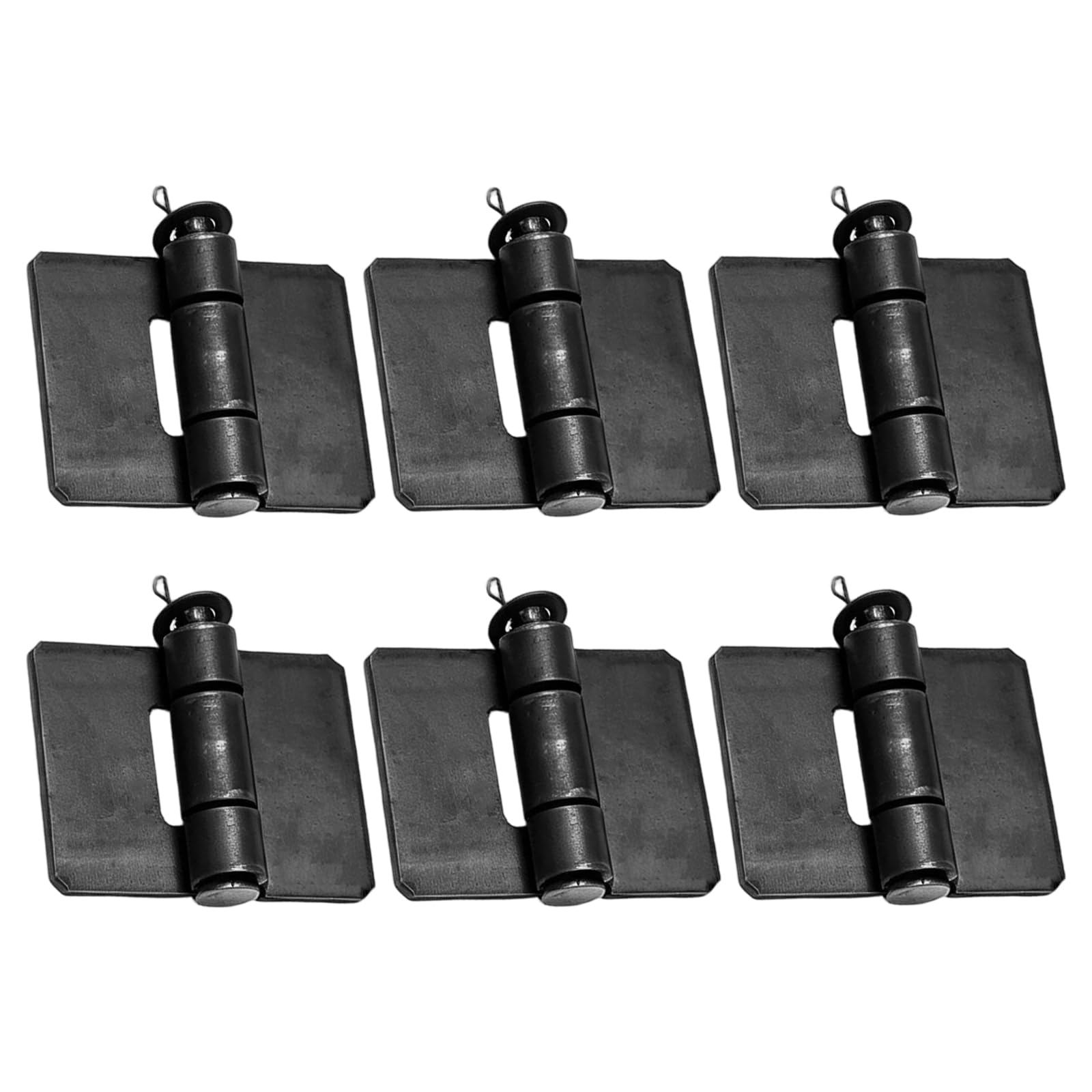 Hoypeyfiy Heavy-Duty Weldable Hinges, 92mm x 70mm x 4.5mm Metal Door Hinges, Ideal for Industrial and Residential Applications (6)