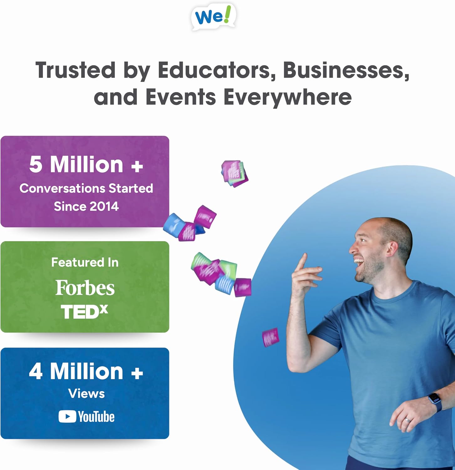 Future Focused We! Connect Cards - Conversation Cards for Future Focused Connection - 60 Color-Coded Questions and 10 No-Prep Group Activities - Ideal Office Games and Team Building Games