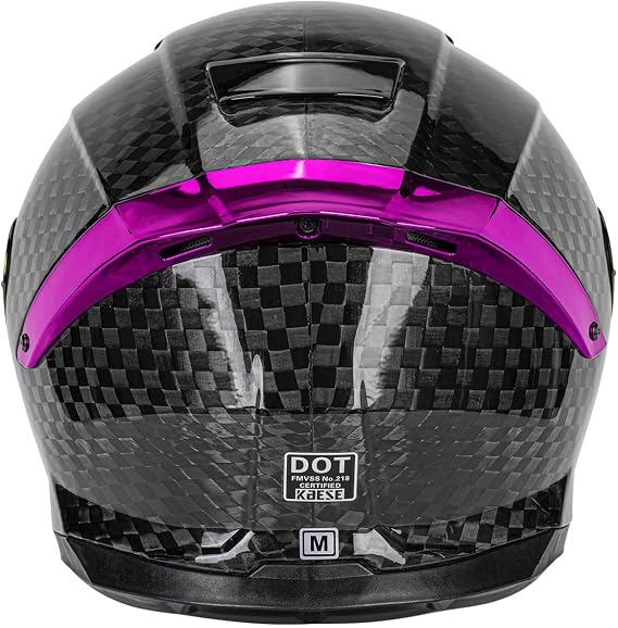 Kaese DOT Certified Carbon Fiber Full Face Motorcycle Helmets