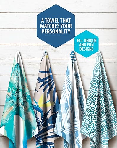 Miniatura 7 de VENTURE 4TH Toalla de playa de microfibra secado rápido, compacta, sin arena, absorbente, a prueba de arena y ligera, perfecta para camping, playa y