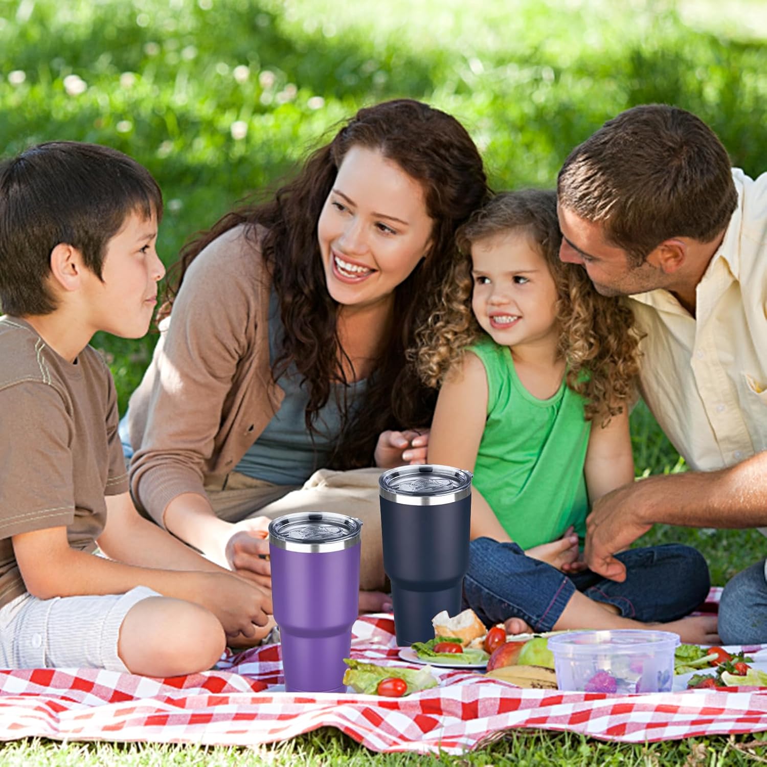 30 oz Tumbler with Lids and Straws, Stainless Steel Insulated Coffee Tumbler, Double Wall Vacuum Insulated Travel Mug Cup, Leakproof Thermal Coffee Cup for Hot and Cold Drinks (Purple) - Image 7