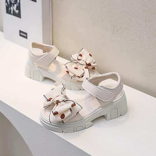 Miniatura 4 de Komfyea Sandalias planas de playa para niña, con puntera envolvente, con diseño de flores suaves