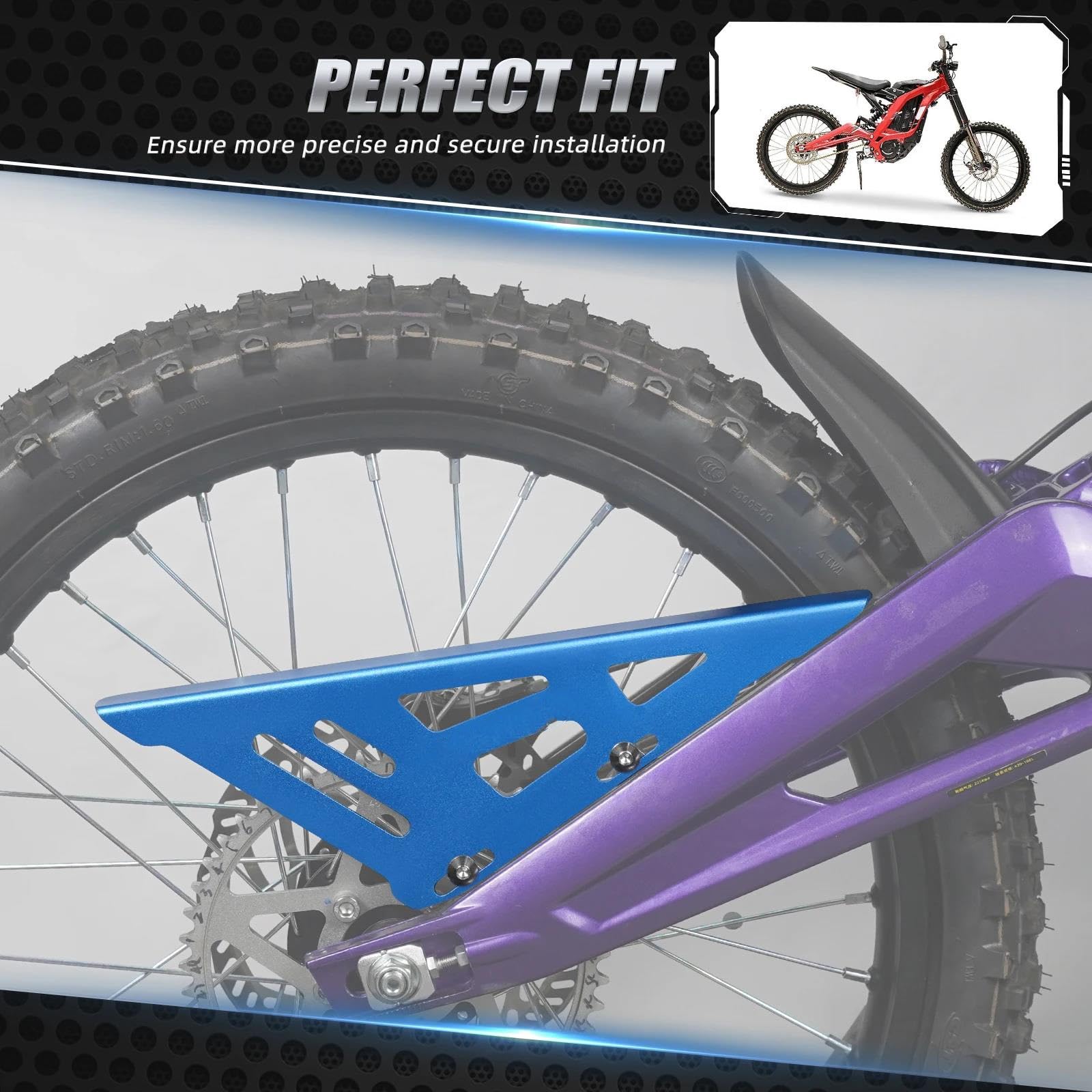 Per Surron Light Bee X/S /L1E per Segway X160 X260 2023-2025 Protezione Catena in Alluminio Protezione Catena per Moto