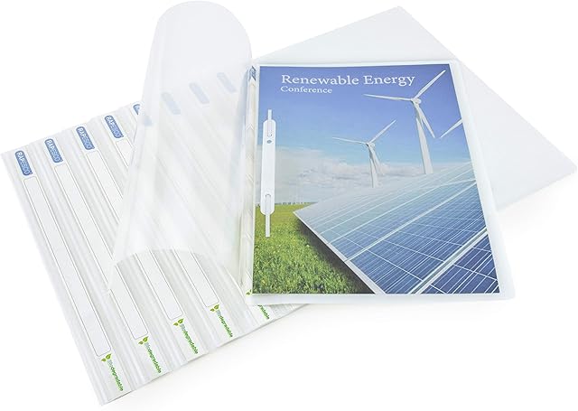 Rapesco 1591 ECO Report File, A4, White, Pack of 10