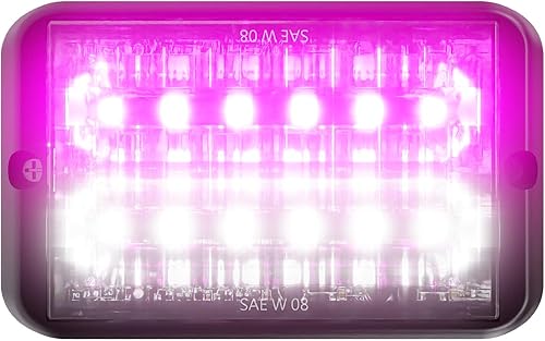 Luces LED para parrilla de Abrams, PúrpuraBlanco