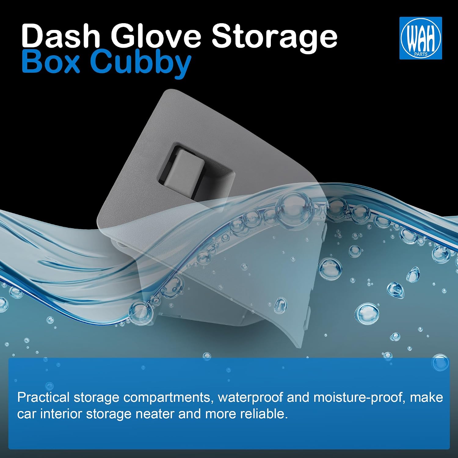 5C3Z-2513546-DA Dash Glove Storage Box Cubby Compatible with 2005-2007 Ford F-250 F-350 F-450 F-550 Super Duty models Storage Compartment Gray 5C3Z2513546DA