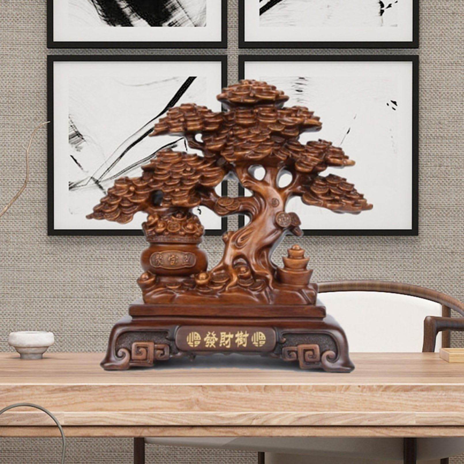 Amazon.co.jp: 招財樹 金のなる木 財福の樹 財運 幸運 繁栄 風水置物