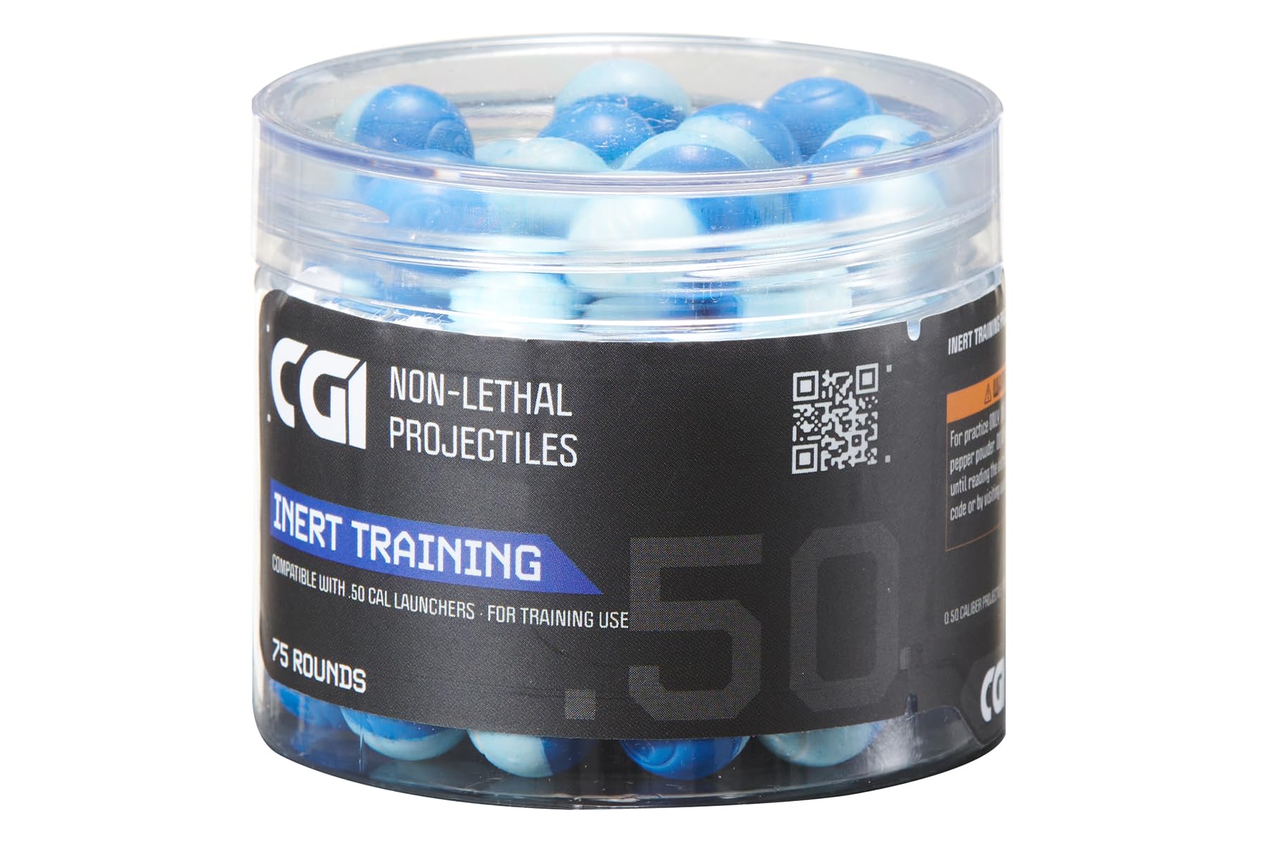 GoldenBall CGI 75 Rounds .50 Caliber Non Lethal Training Projectiles Training Ball Self-Defense Training Ball for Pepper Launcher