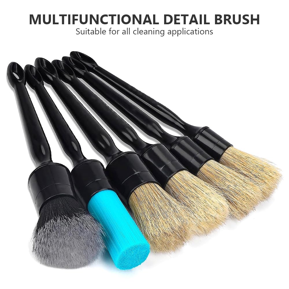 ZXCVWWE Pulizia Interni Auto Spazzola Morbida Cruscotto Presa Di Rimozione Della Polvere Ufficio Manutenzione Dettaglio Strumenti Puliti - Foto 5