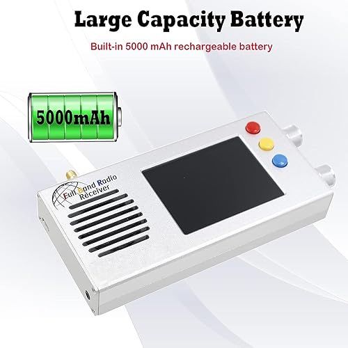 Miniatura 6 de TEF6686 V1.18 Receptor de radio de banda completa, estructura optimizada duradera, batería de larga duración, para radio estéreo digital AM FM