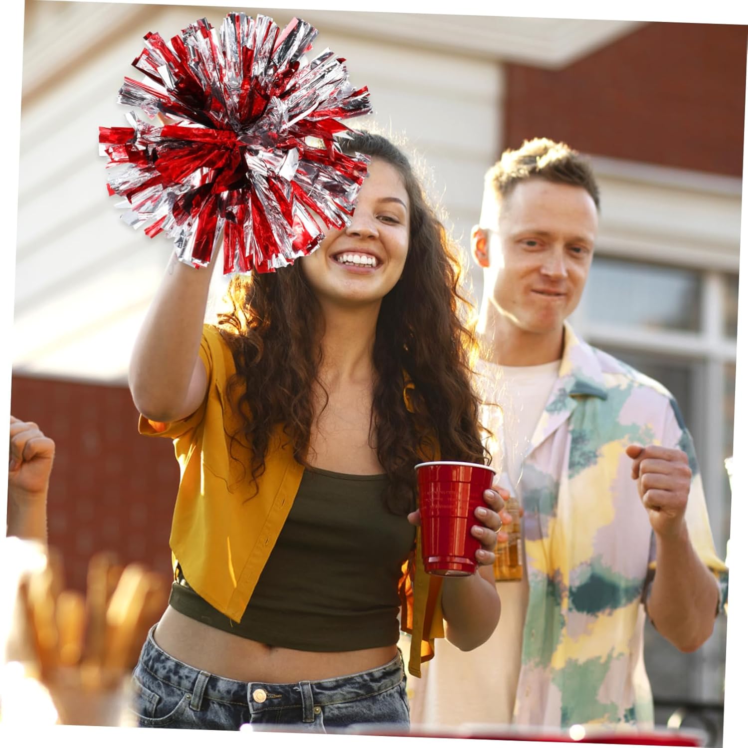 Cheerleading Ball Cheerleading Poms Pom Poms Cheerleading Pom Poms for Sports Pom Poms Maker Cheering