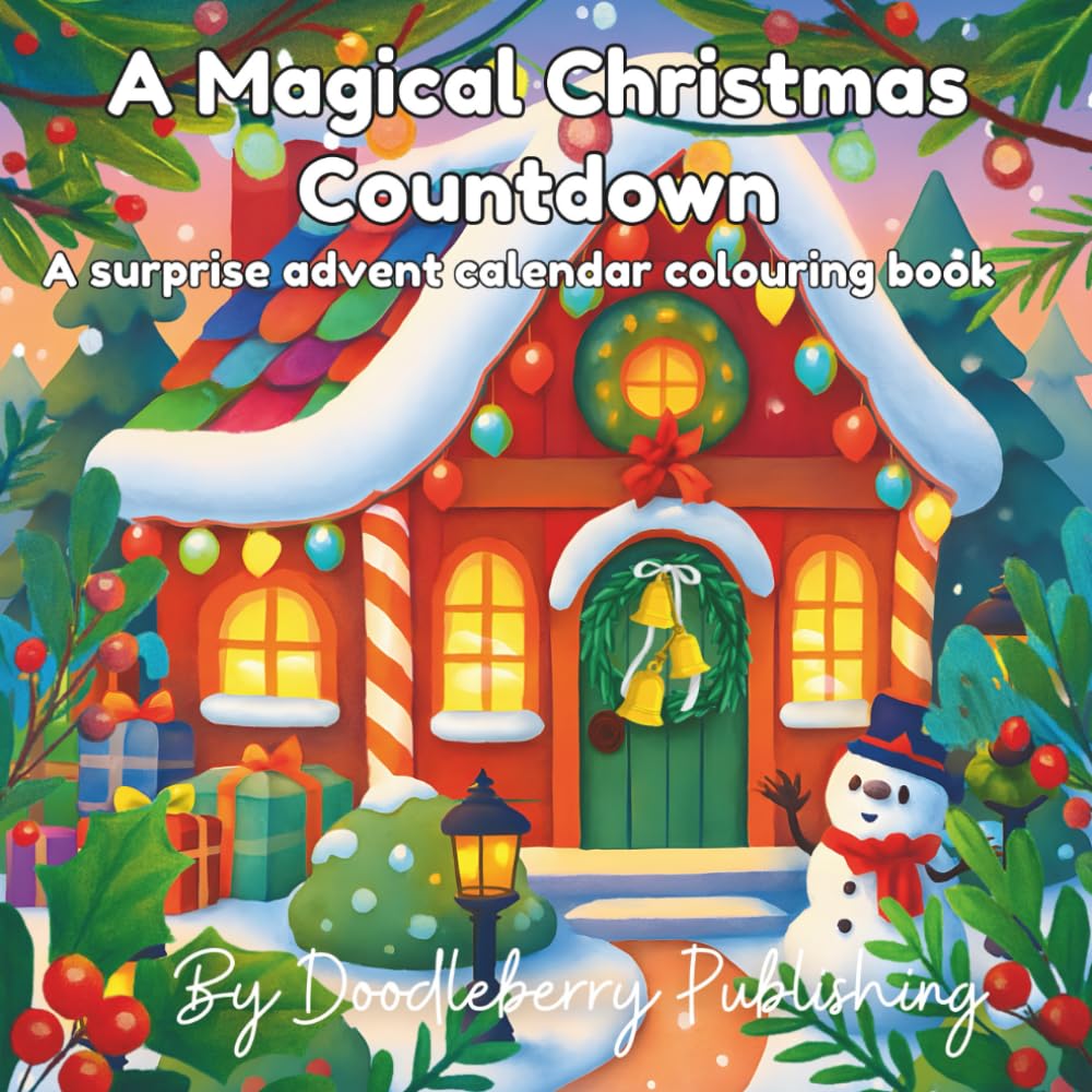 A Magical Christmas Countdown: A surprise advent calendar colouring book for children (Doodleberry Christmas Collection)