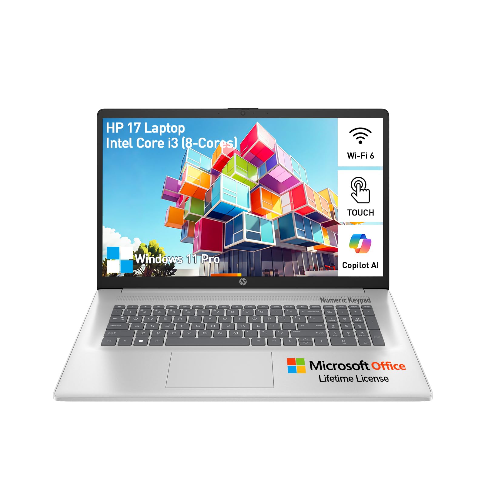 17インチ　HP　SSD256GB corei7 8GB office　難あり Amazon.com: 2025 HP 17 Inch Touchscreen Laptop Computer,17.3