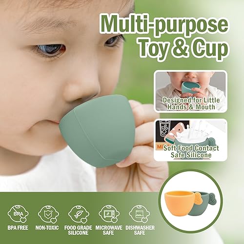 Miniatura 5 de Juego de café de madera, 22 piezas de juguete para niños de 3 a 8 años, juguetes de aprendizaje Montessori con máquina de espresso realista y