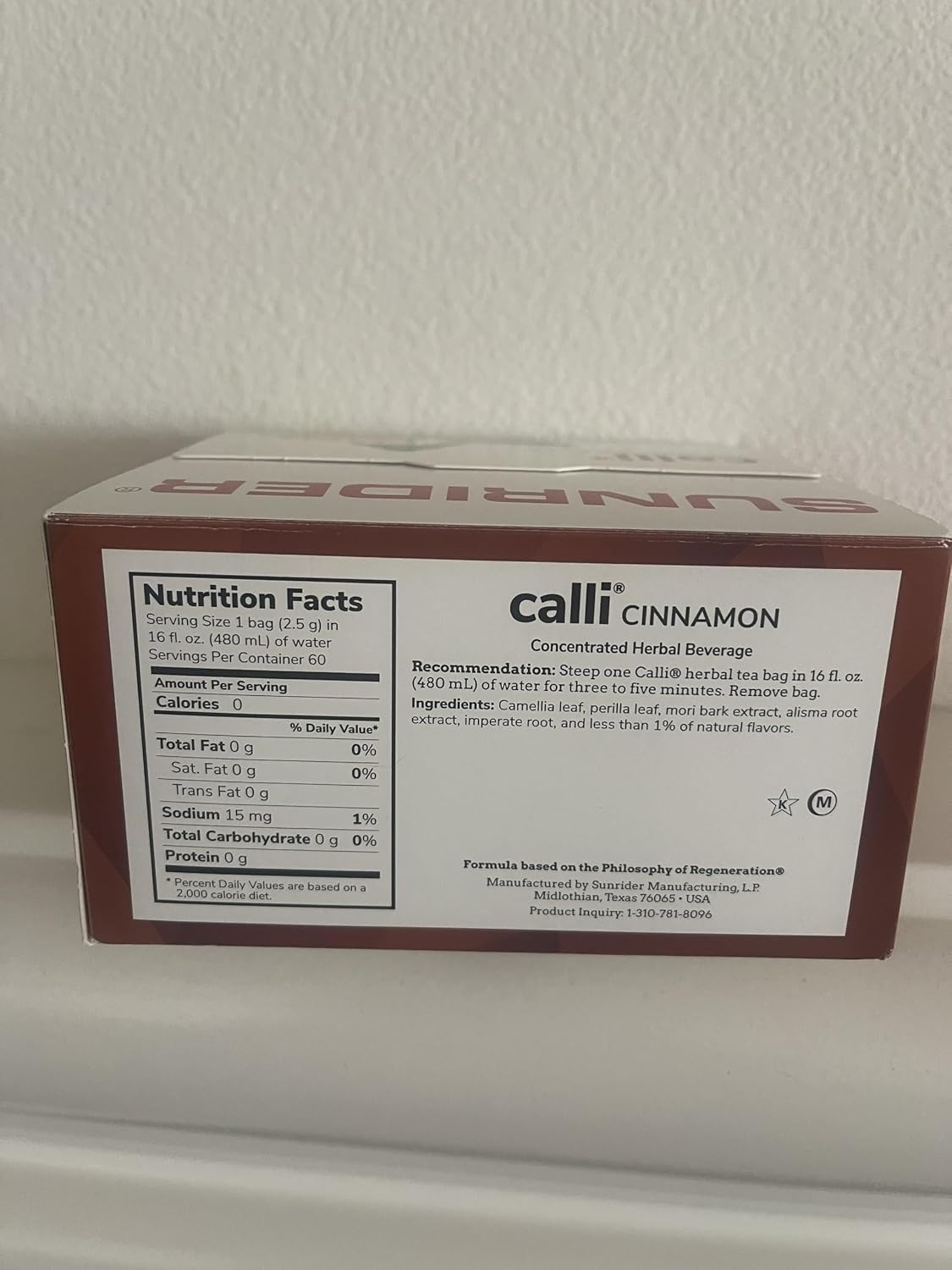 Calli Cinnamon 60 Bags (0.08 oz./2.5 g each bag)