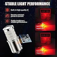 Vista 4 de Bombillas de LED iBrightstar con proyector 9-30 V, de baja potencia muy brillante 1157 2057 2357 7528, BAY15D. Repuestos para luces de freno Rojo