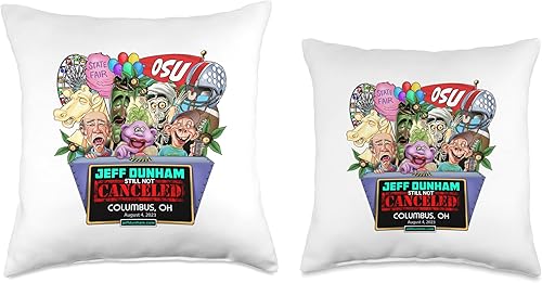 Miniatura 3 de JEFF DUNHAM Columbus, OH (2023) - Almohada de 18 x 18 pulgadas, multicolor
