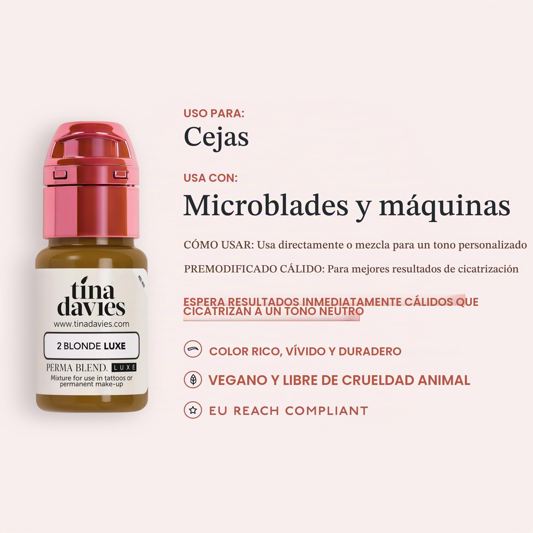 Tina Davies Professional X Perma Blend LUXE Brow Pigments - Pigmento de maquillaje permanente - I INK Brow Pigments LUXE (Blonde LUXE)
