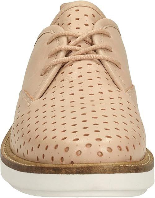Clarks Erin Weave, Zapatos De Cordones Derby Mujer, Beige (Sand Suede-), 36 EU