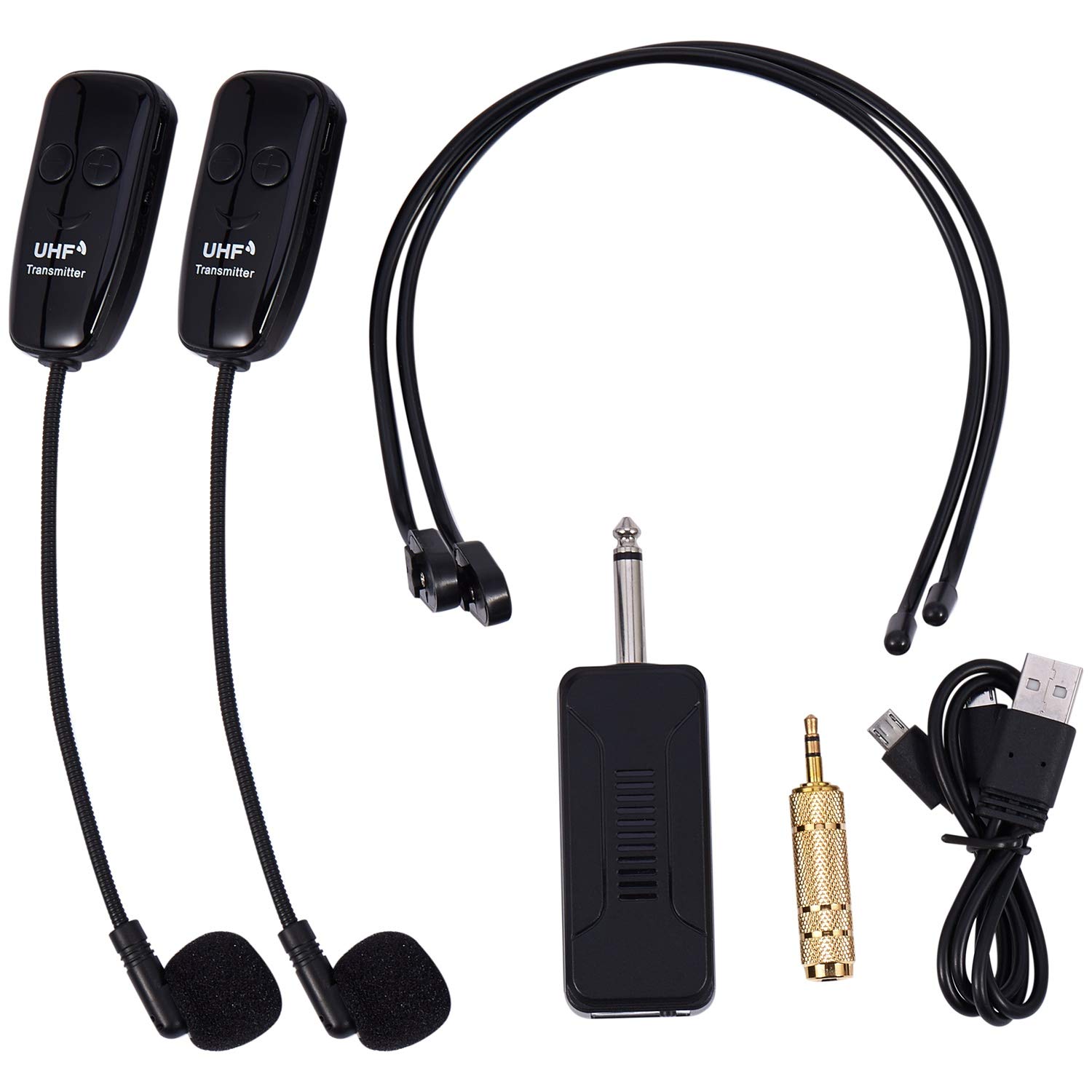 U12F UHF One for Two Headphone Amplifier Mixer Not Suitable for Teaching Guides Meeting Conferences-image-22