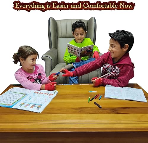 Miniatura 5 de OFFA Tope de succión de pulgar para niños (de 3 a 6 años)  El kit incluye 2 guantes disuasorios para chupar el pulgar (rojo) y folleto guía