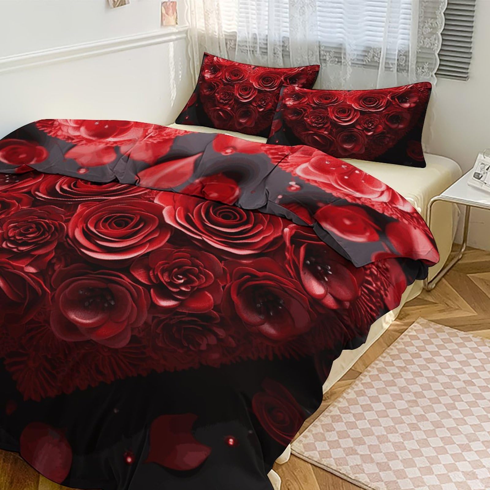 Taie d'oreiller et housse de couette grand lit parure de lit résistant à l'usure