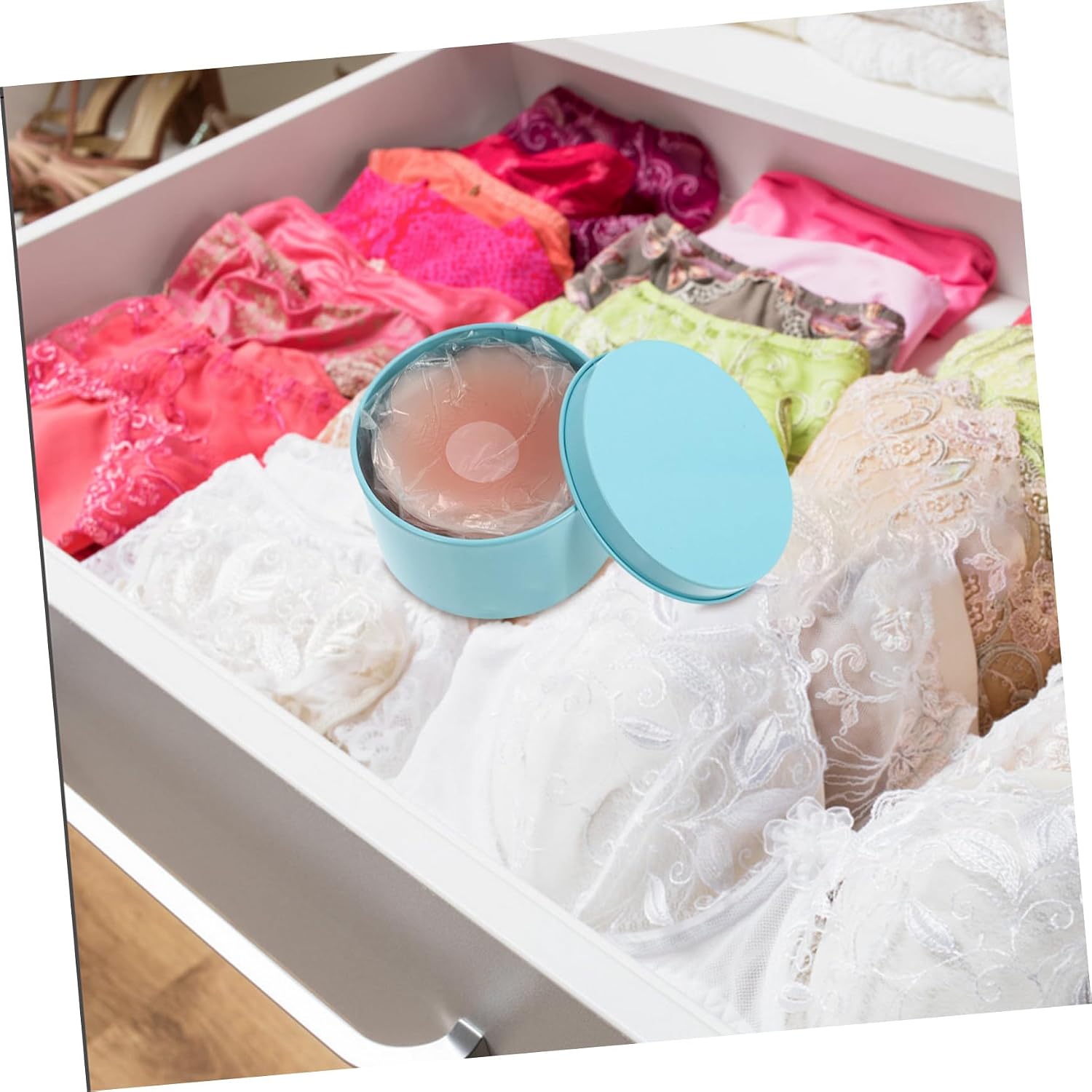 Invisible Silicone Nipples Sticker Ultra Thin Breathable Areola Pasties for Women Convex Covers with Storage Box Reusable and Comfortable for Breastfeeding and Daily Use
