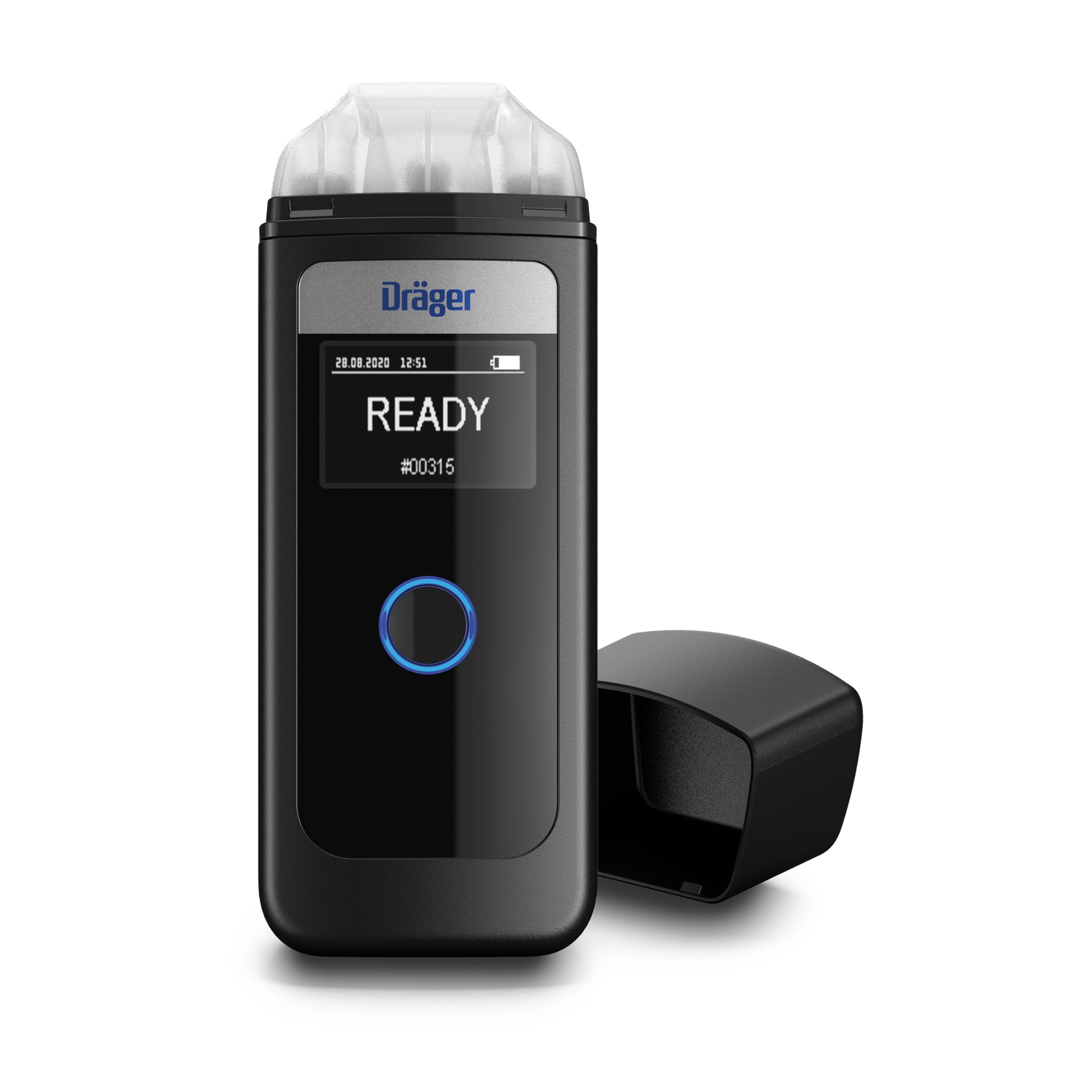 Dräger Alcotest 4000 - Éthylotest électronique homologué avec batterie longue durée, 3 embouts buccaux remplaçables