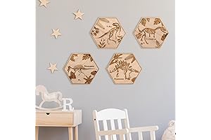 Dinosaur Canvas Wall Art - Set of 4 - 5.1 x 5.9...