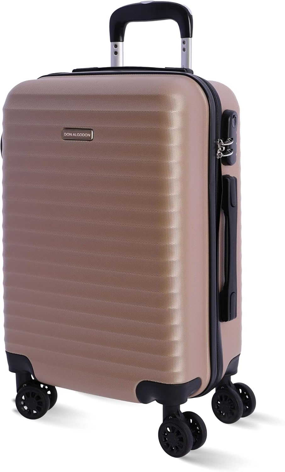 DON ALGODON – Hand Luggage Trolley 55x40x20 (Expandable) – 33L – Ryanair Hand Luggage – Medium Hard Case – Small Cabin Trolley – Iris