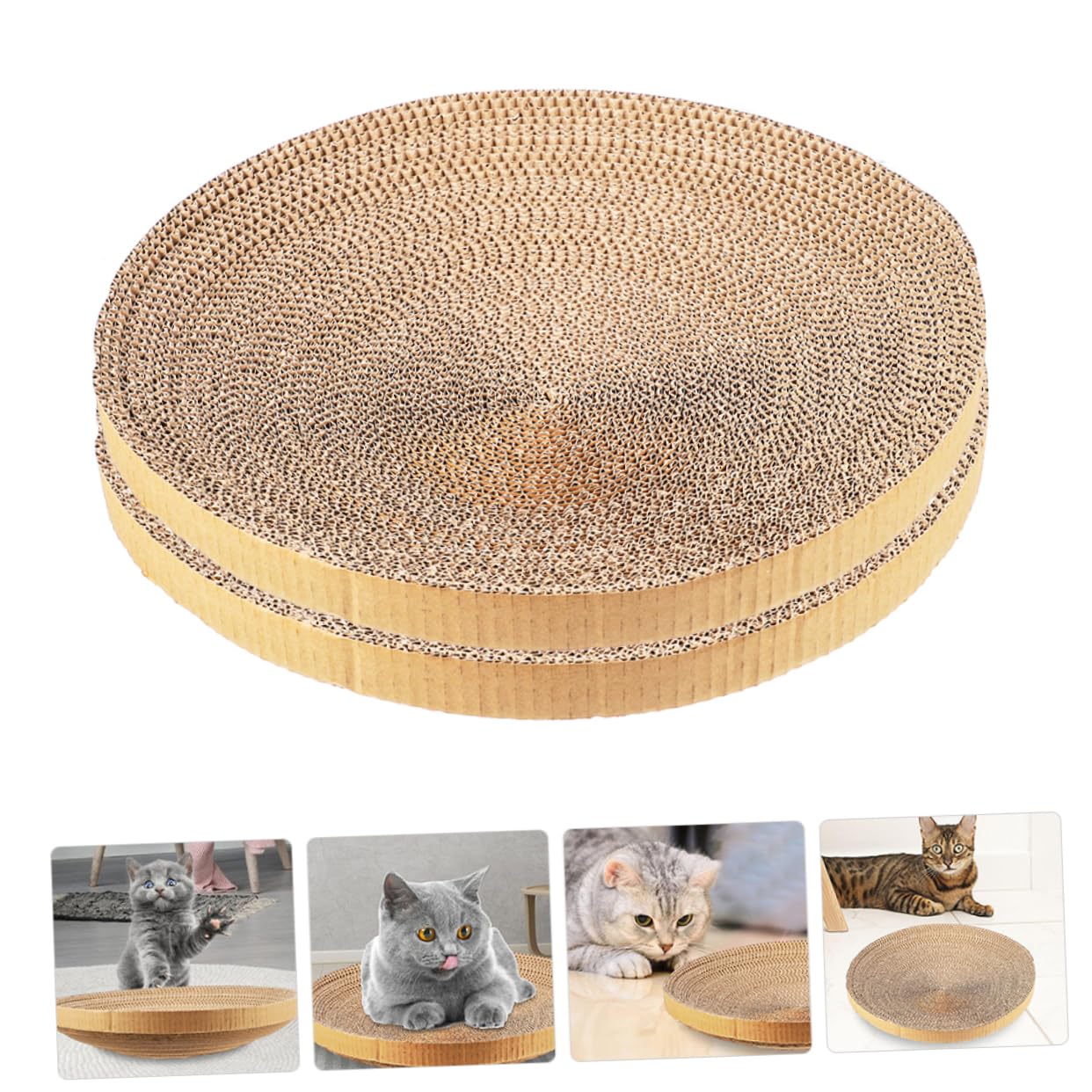 2 Stück Katzenkratzbrett Ersatz aus Papier für Katzen, Möbelschutz